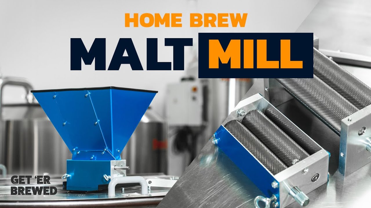The Malt Mills Assembly  - 2 & 3 roller grain grinders for crushing your own malt at home