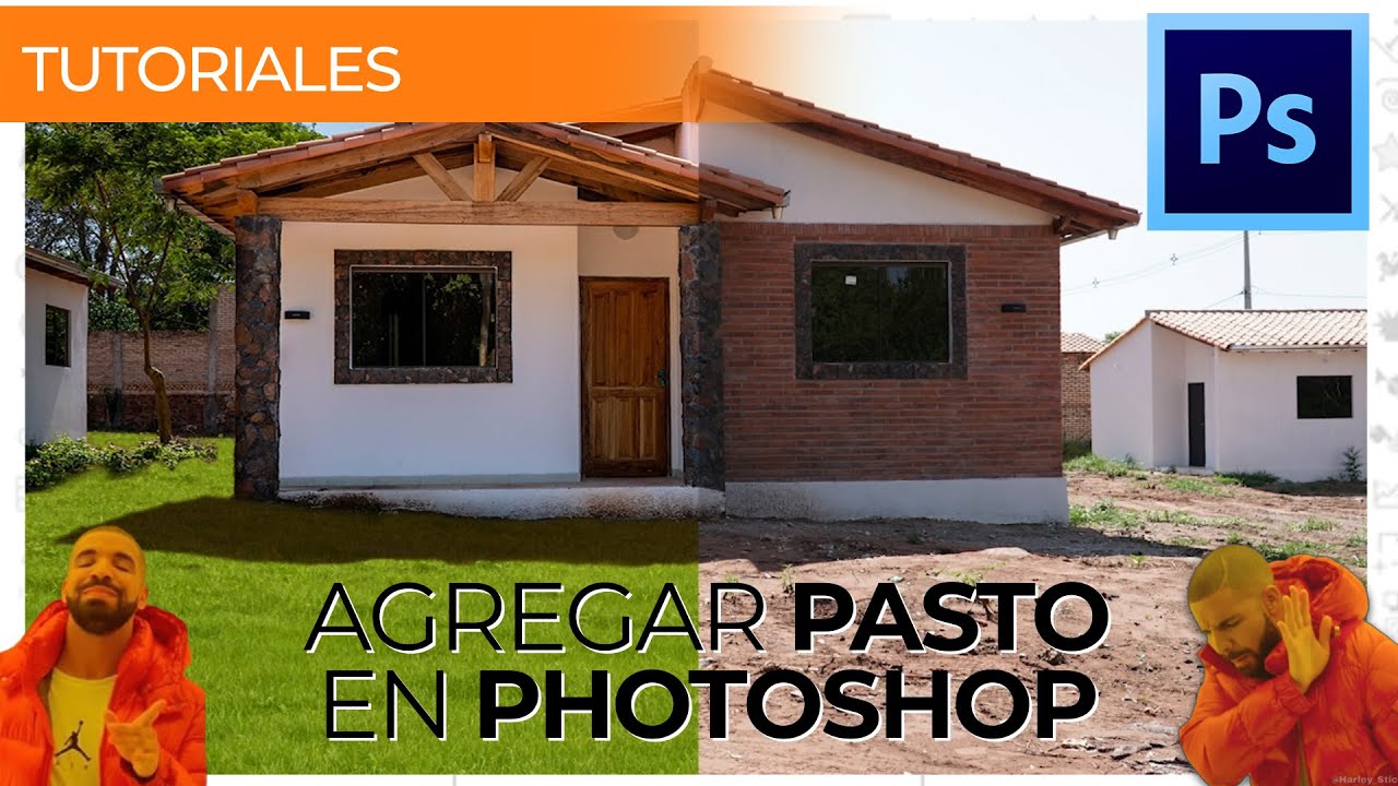 Agregar o reemplazar pasto o césped en photoshop