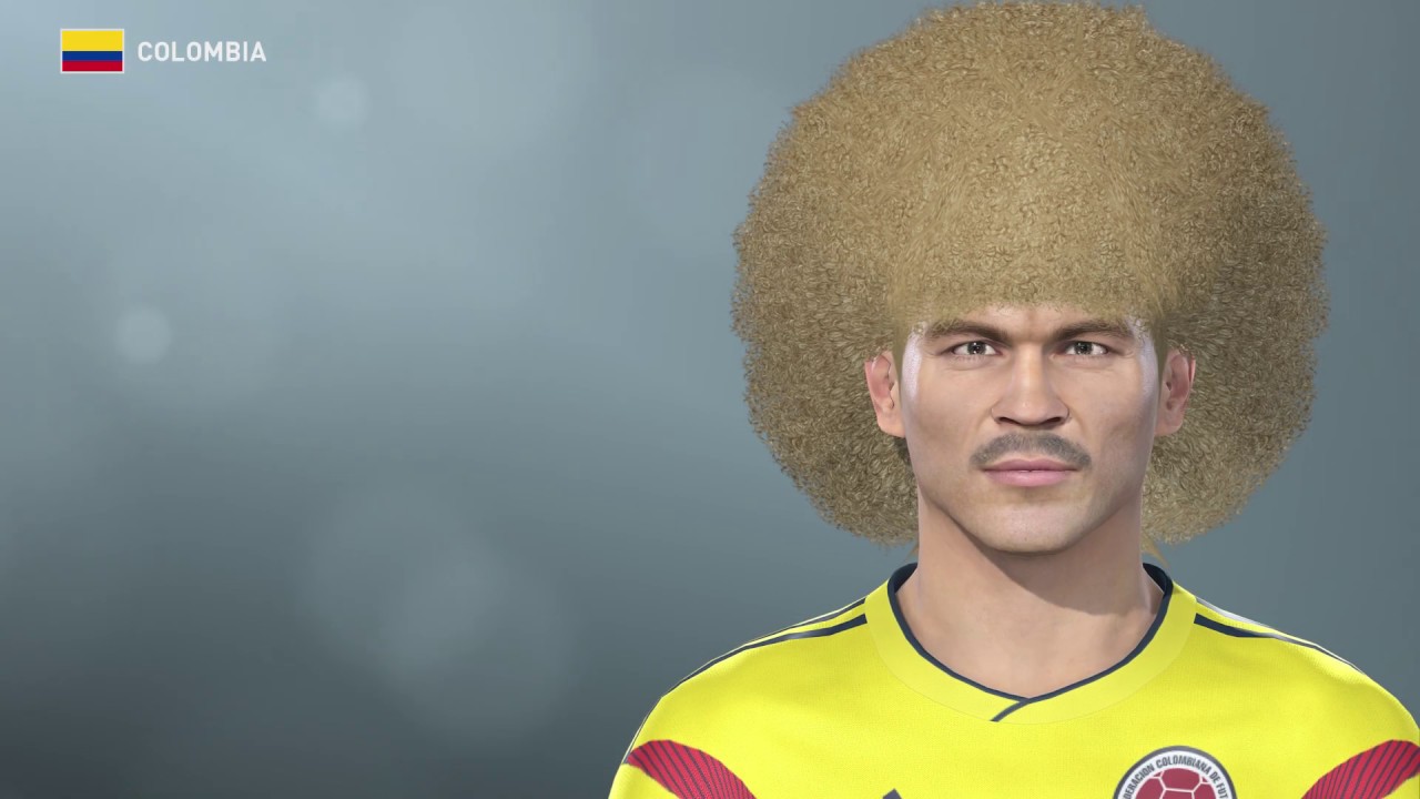 Valderrama PES 2019 face edit + stats (classic Colombia)