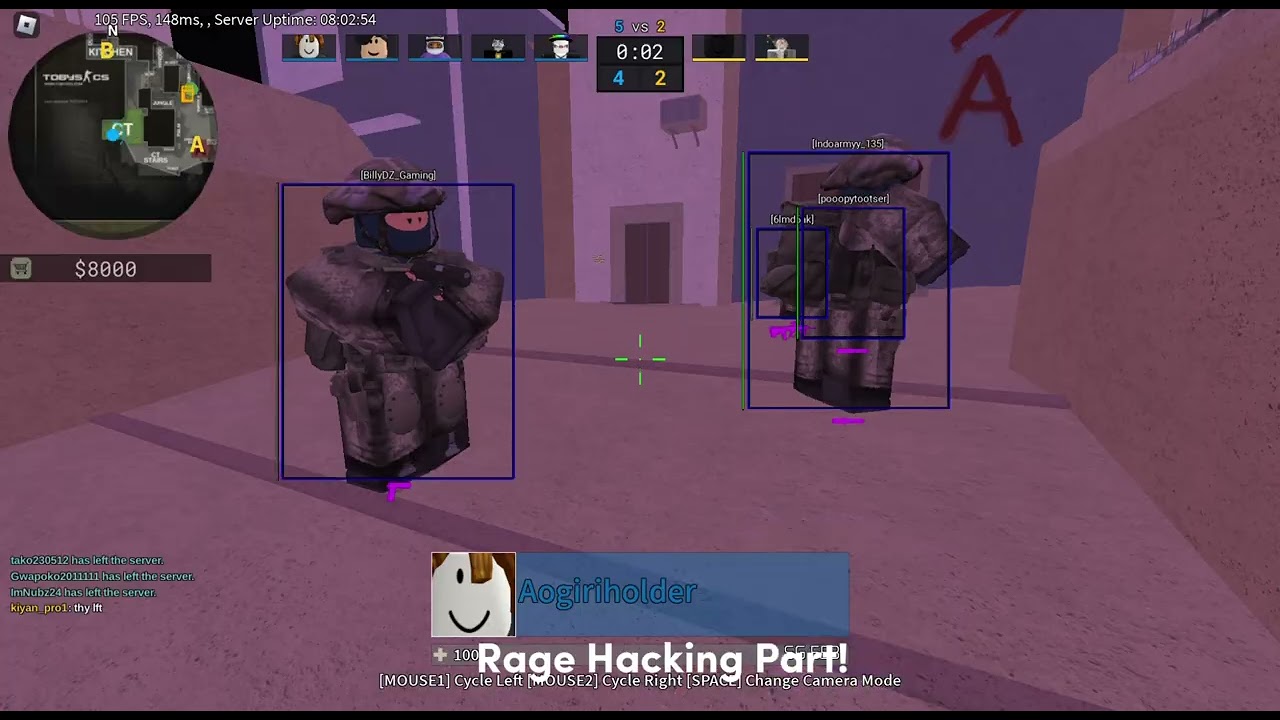Counter Blox Rage Hacking  & Showcasing ft.kill.sirex aka stromy fixed (free)