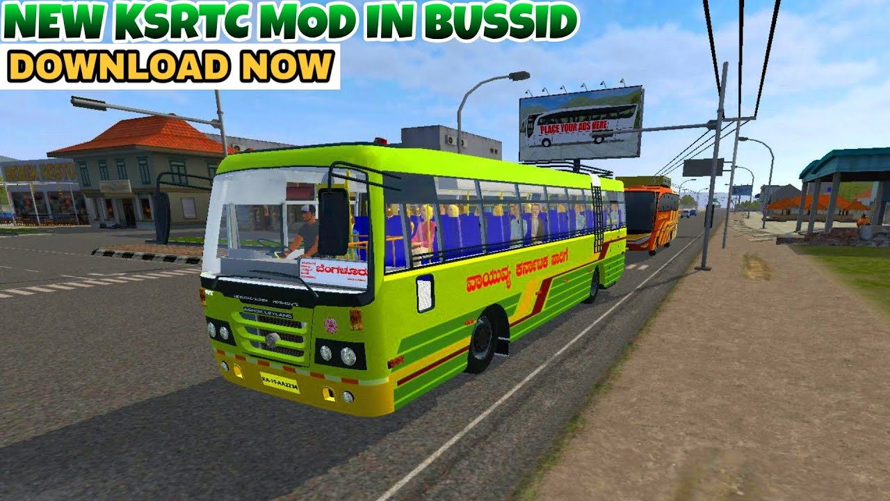 KSRTC Bus Mod In Bus Simulator Indonesia - Bussid Bus Mod - Bussid Car Mod - BUSSID