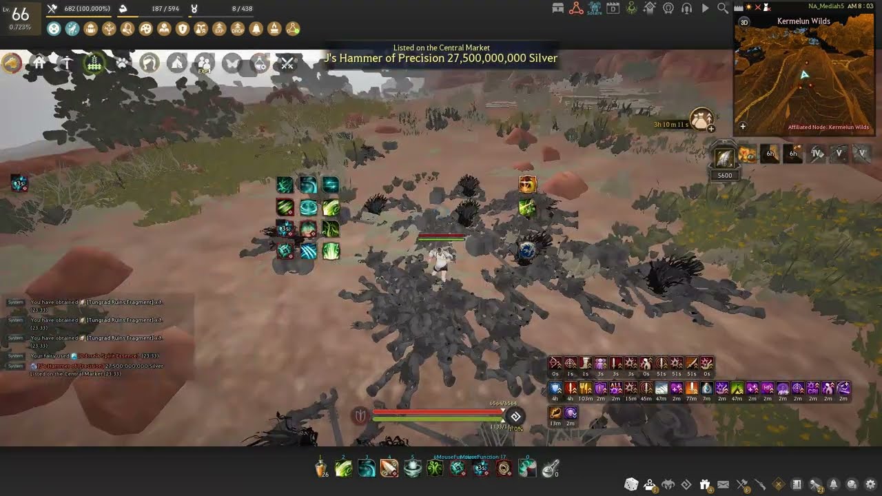 BDO Awake Ranger | Tungrad Ruins (No Nodewar AP Buff) | 26.8k (L2 + No Agris)