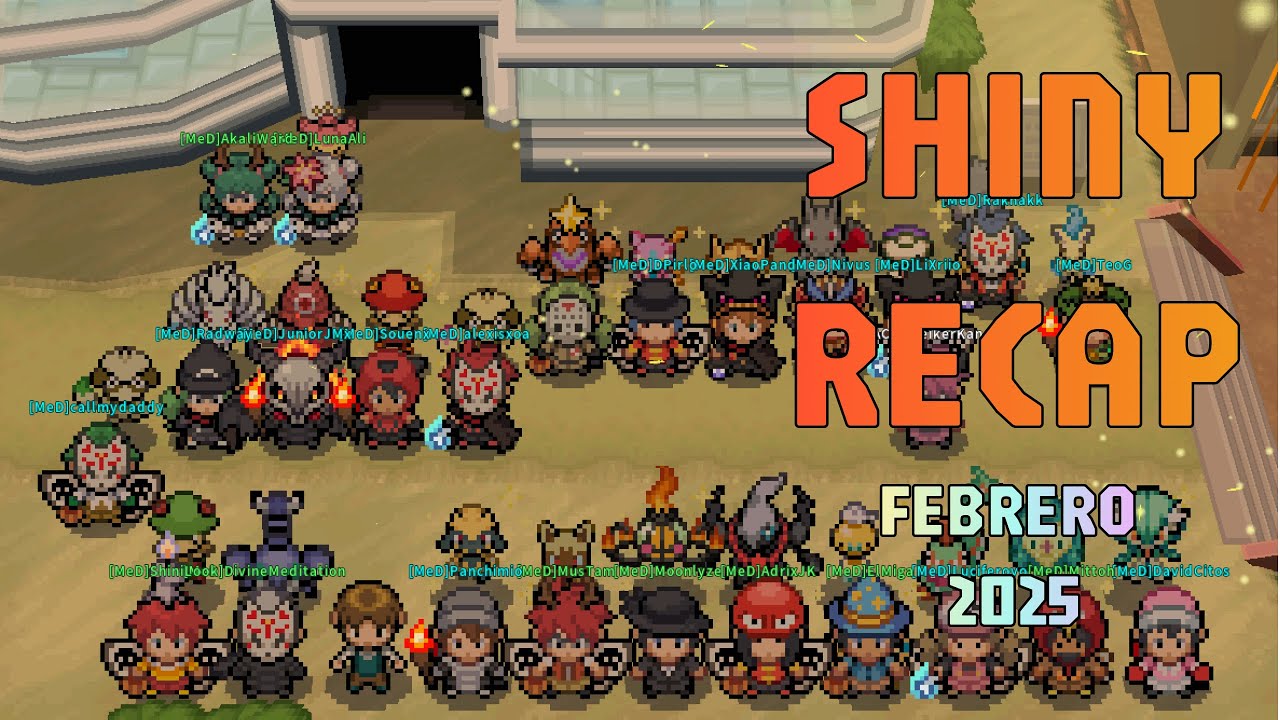 TEAM MED SHINY RECAP FEBRERO / FEBRUARY +80 Shinys - POKEMMO SHINY DEX MED: 464/604