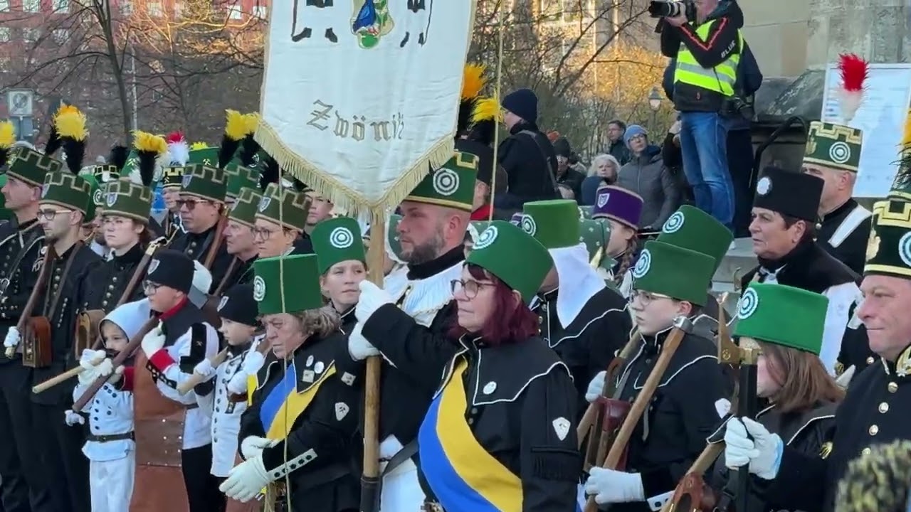Bergmännische Aufwartung der Bergparade in Chemnitz 30.11.2024