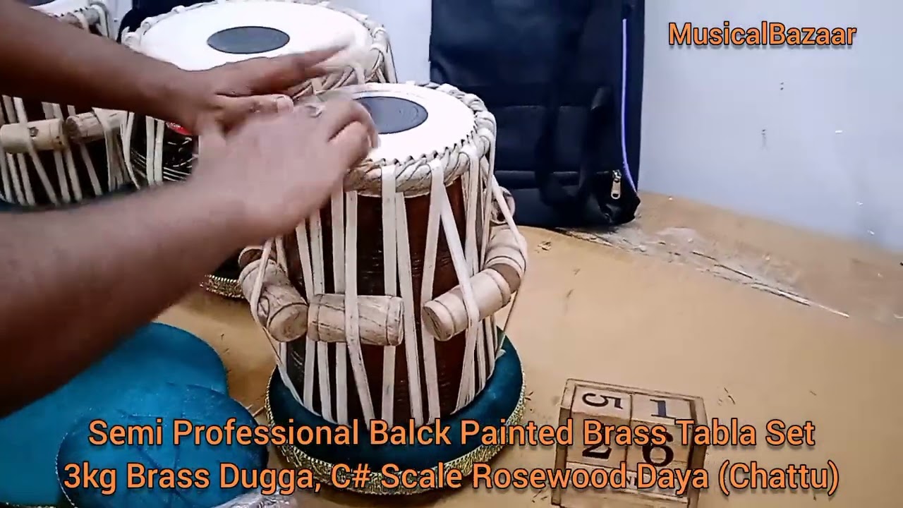 Indian Semi Professional Tabla Drum Set for Students and Beginners