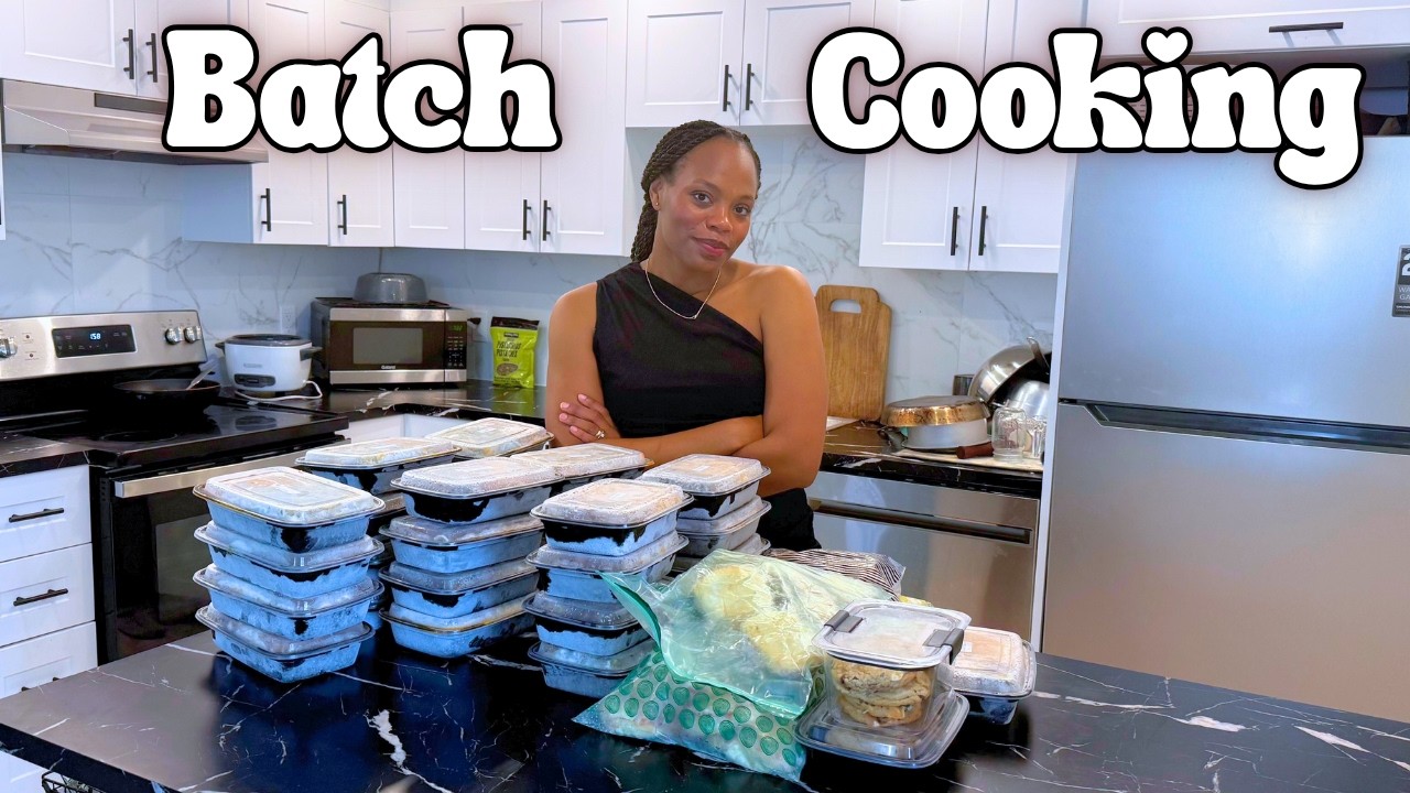 MEAL PREP :JE REMPLIS LE CONGELATEUR DE 30 PLATS POUR MON MARI EN MON ABSENCE / 06 REPAS EN 04 JOURS