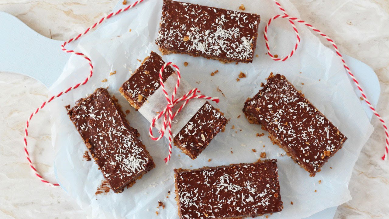 Chocolate Coconut Flapjacks | Healthy Snack for Kids
