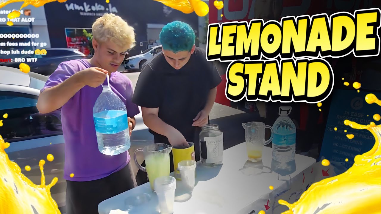 Lacy & Stable Ronaldo Open A Lemonade Stand!
