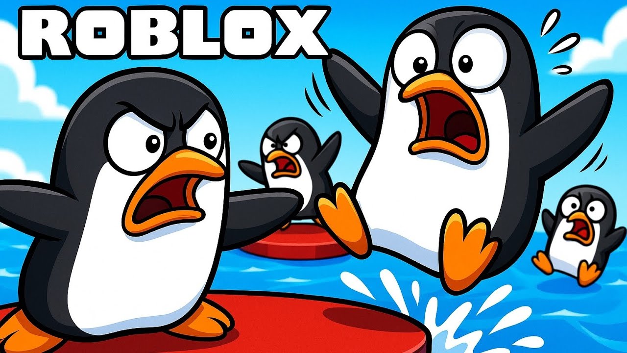 W tej grze pingwiny nie są miłe #roblox #knockout 