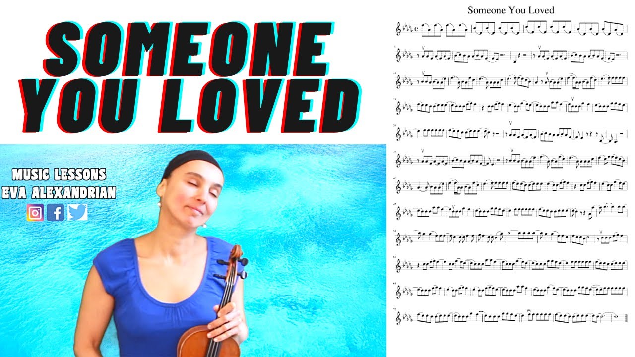 Lewis Capaldi - Someone You Loved | Violin Cover by Eva Alexandrian | Play Along & Sheet Music