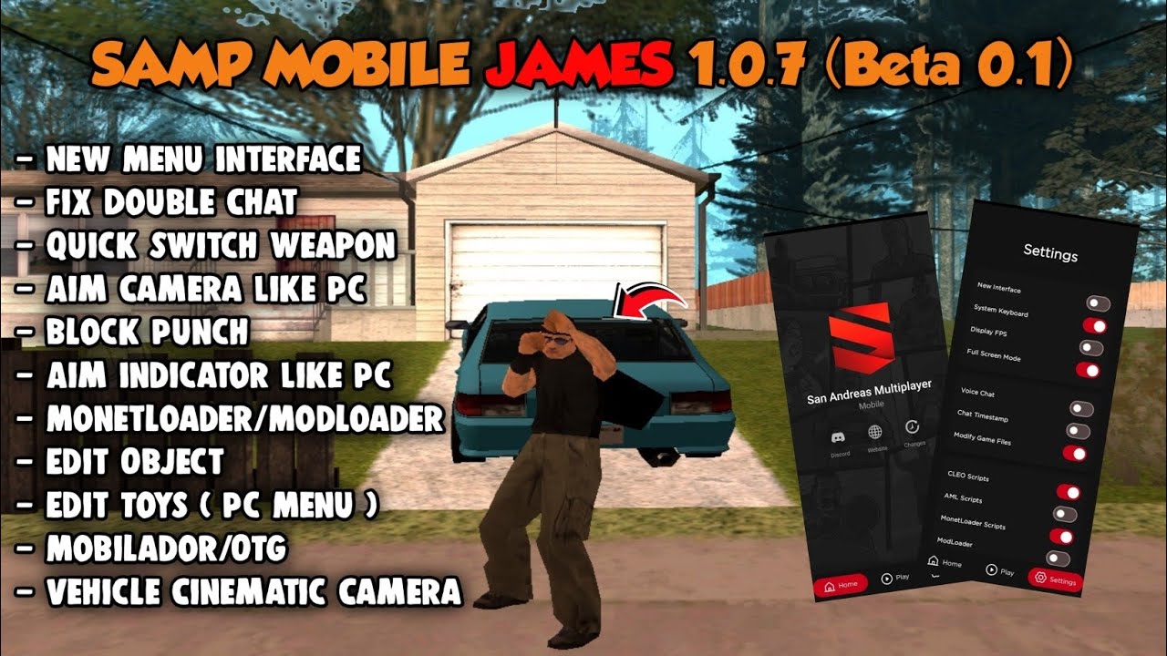 [SHARE] CLIENT SAMP MOBILE JAMES 1.0.7 (beta 0.1), Client Terbaru james! client terbaik seAndroid?