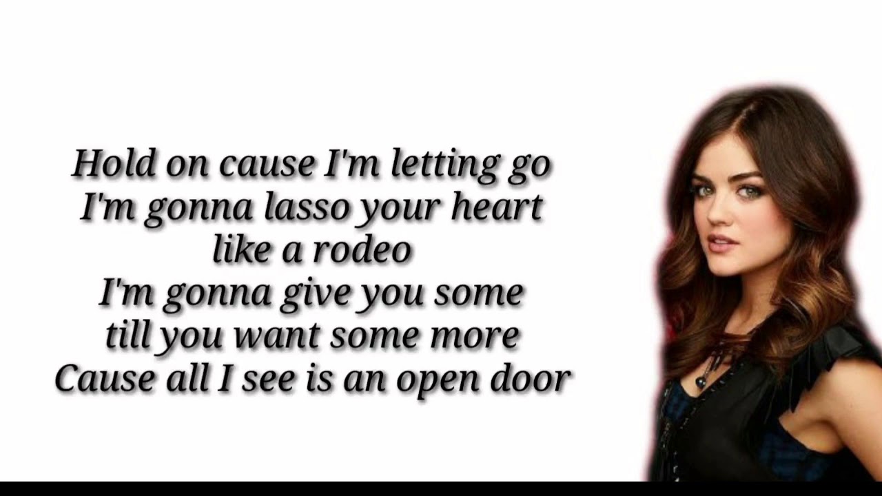 Lucy Hale - Run this town [ Lyrics Video ]