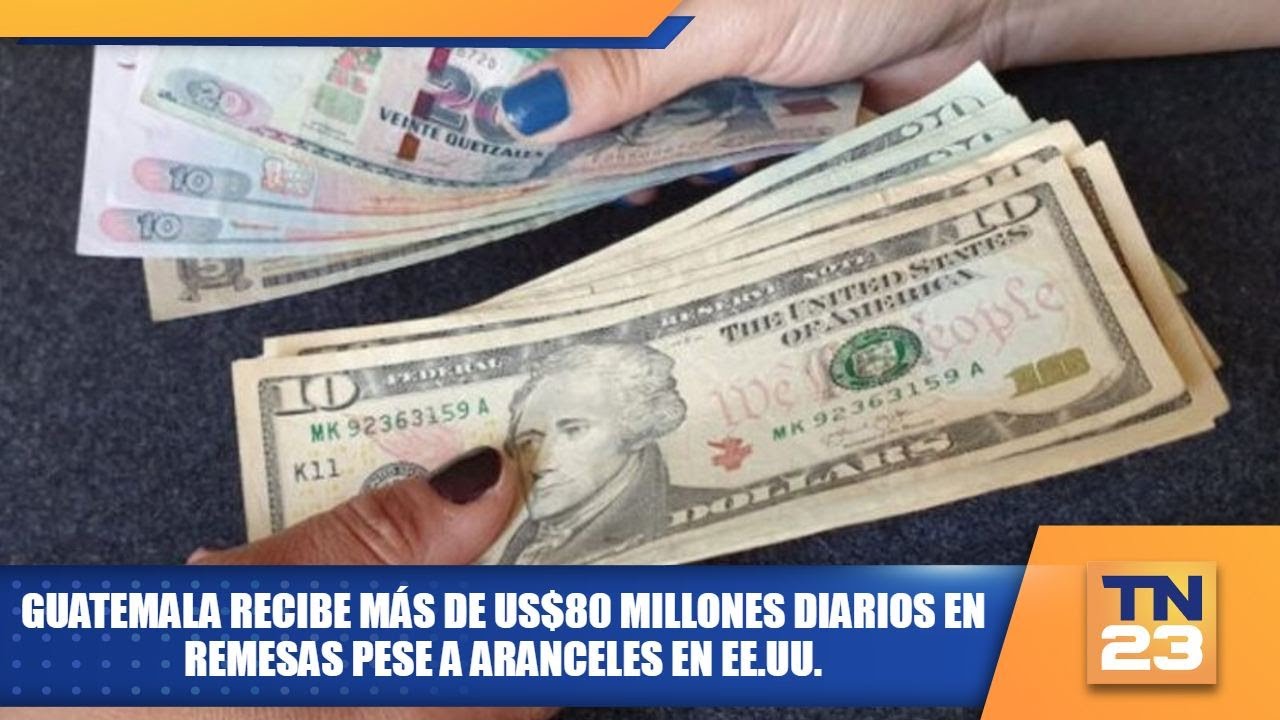 Guatemala recibe más de US$80 millones diarios en remesas pese a aranceles en EE.UU.