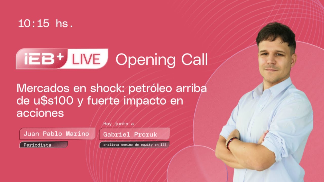 Opening Call 09-03-Mercados en shock: petróleo arriba de u$s100 y fuerte impacto en acciones