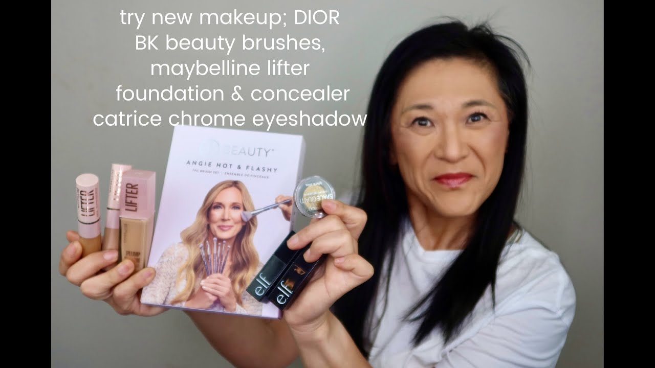 NEW MAKEUP & TRY-ON; BK beauty brushes, DIOR, maybelline, catrice & elf