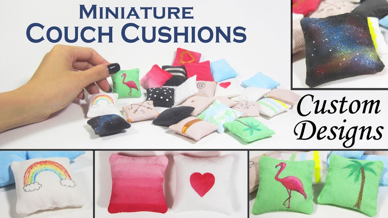 DIY Miniature Pillows (with 21 custom designs!)