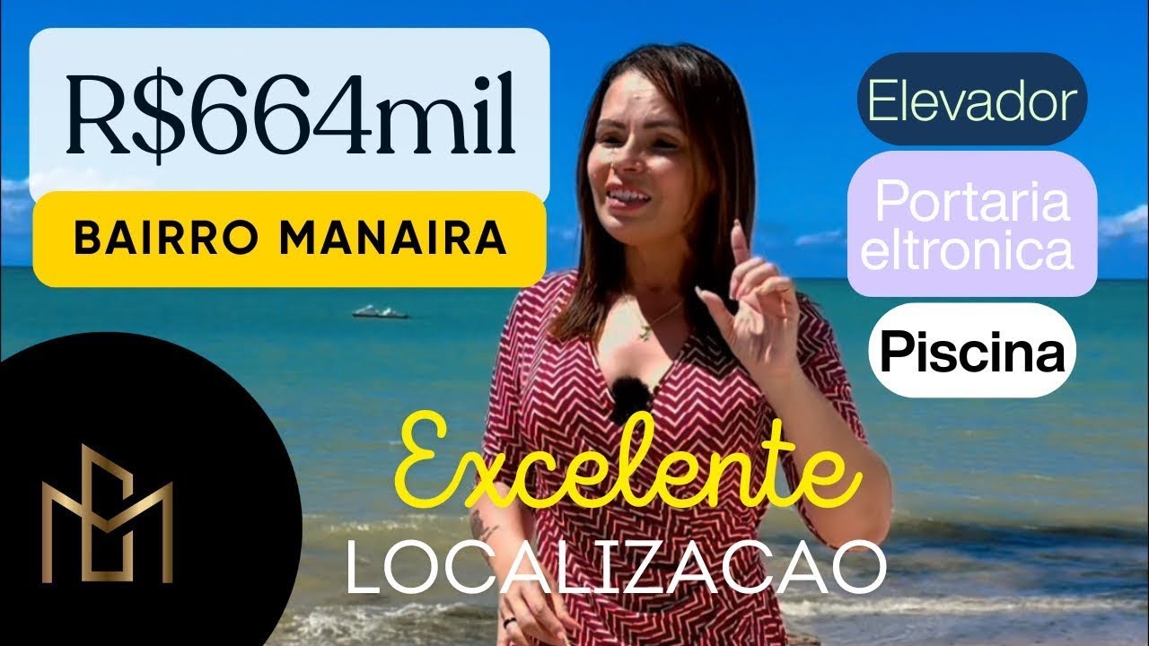 R$664mil Apartamento 120m2 distribuídos em 3 suítes a poucos metros do Retao de Manaíra João Pessoa