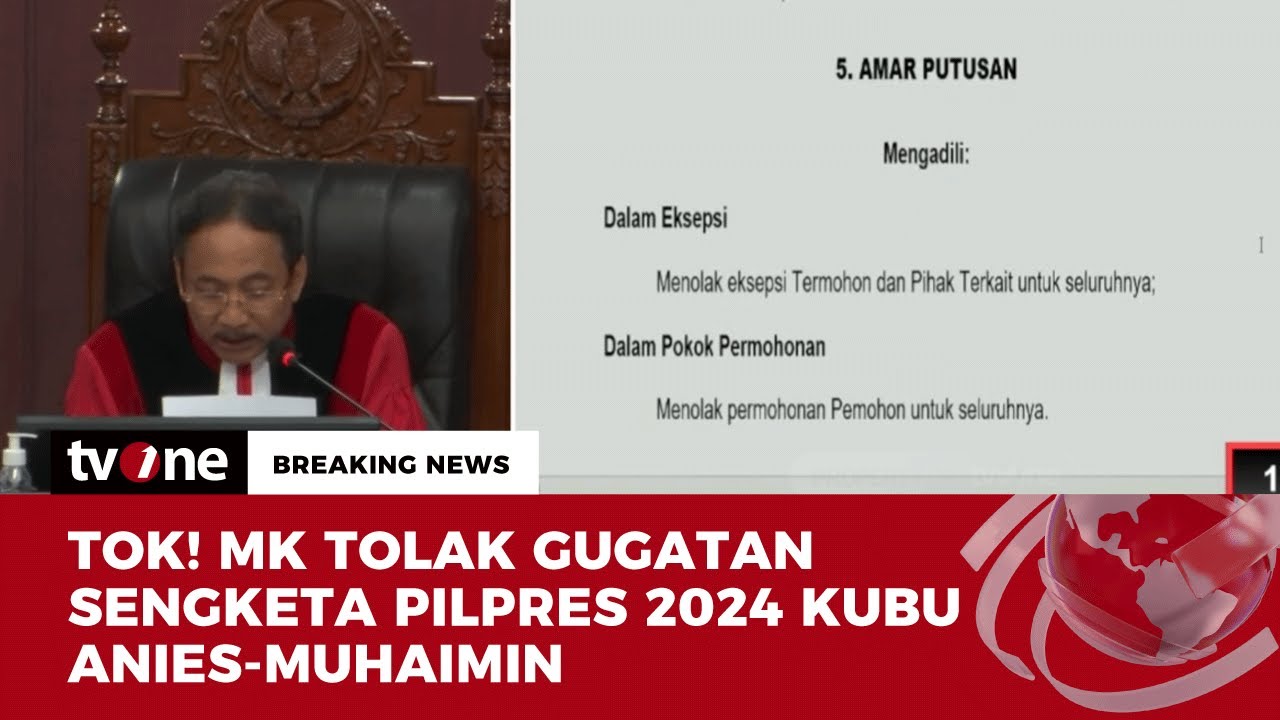 MK Tolak Permohonan Anies dan Muhaimin, 3 Hakim Dissenting Opinion