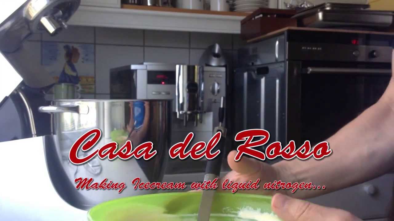 Making Icecream with liquid nitrogen..