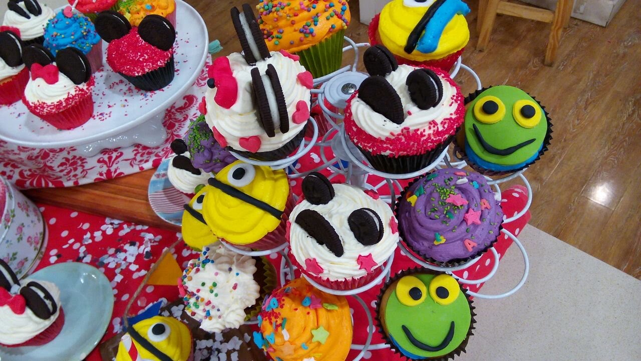 Cupcakes divertidos para vacaciones de invierno
