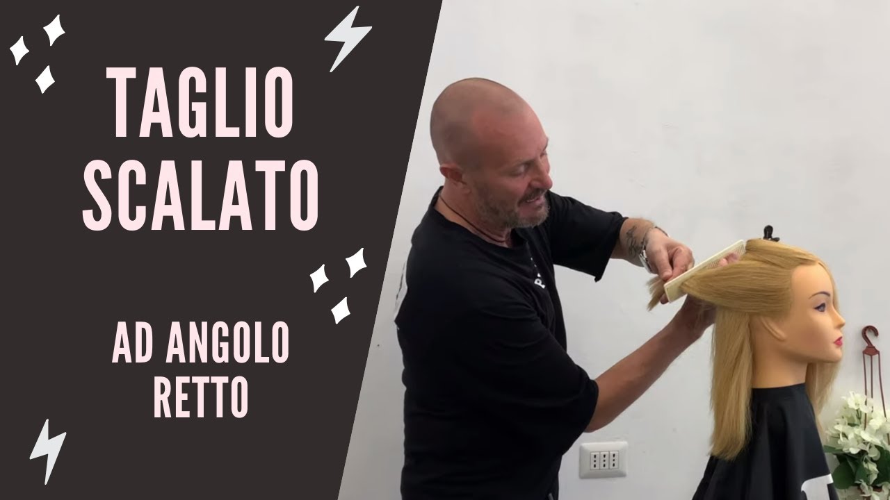 Scuola per Parrucchieri: Taglio scalato ad angolo retto