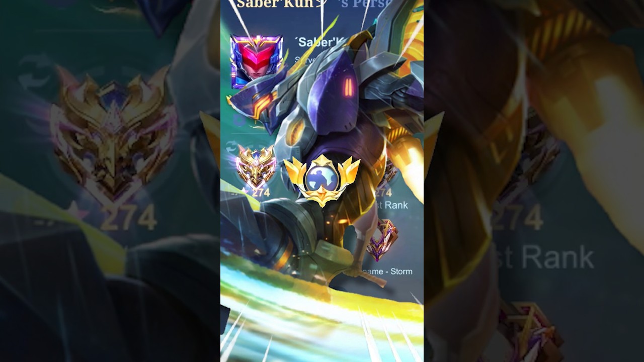 Top 1 Global Saber New Sky Piercer Build! Mobile Legends 