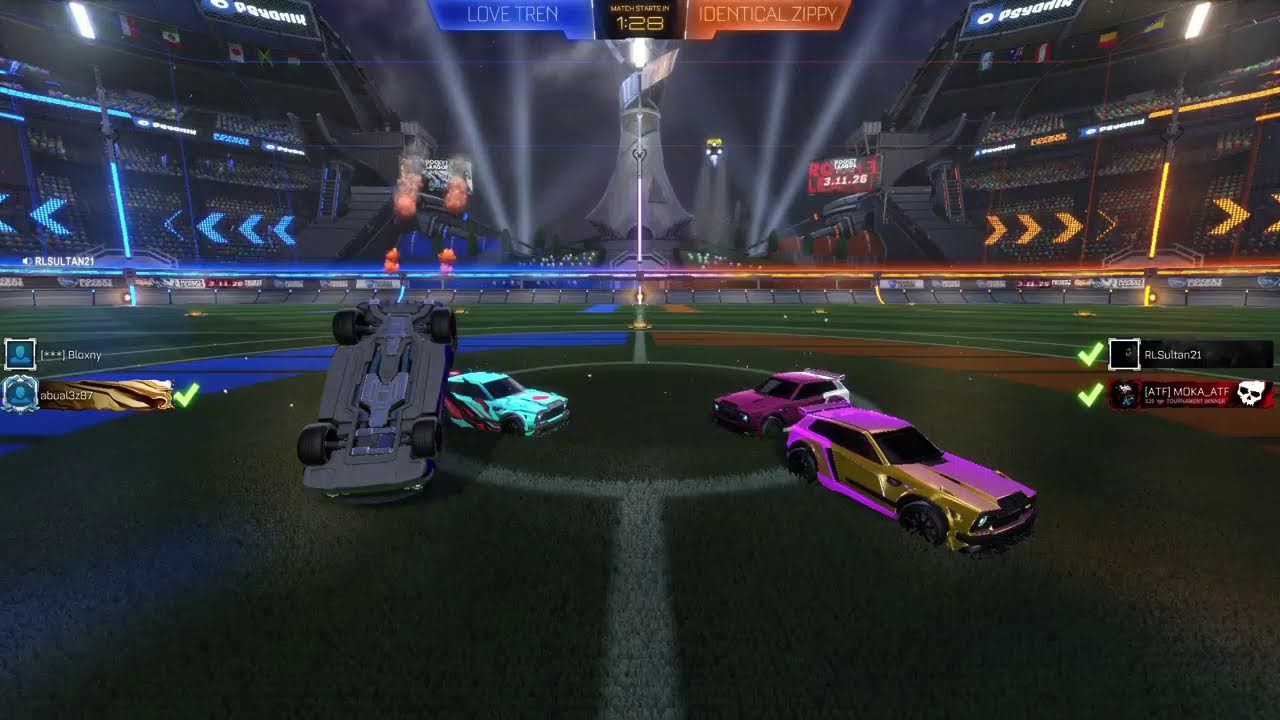بث لعبه  روكيت ليق البطوله 2v2