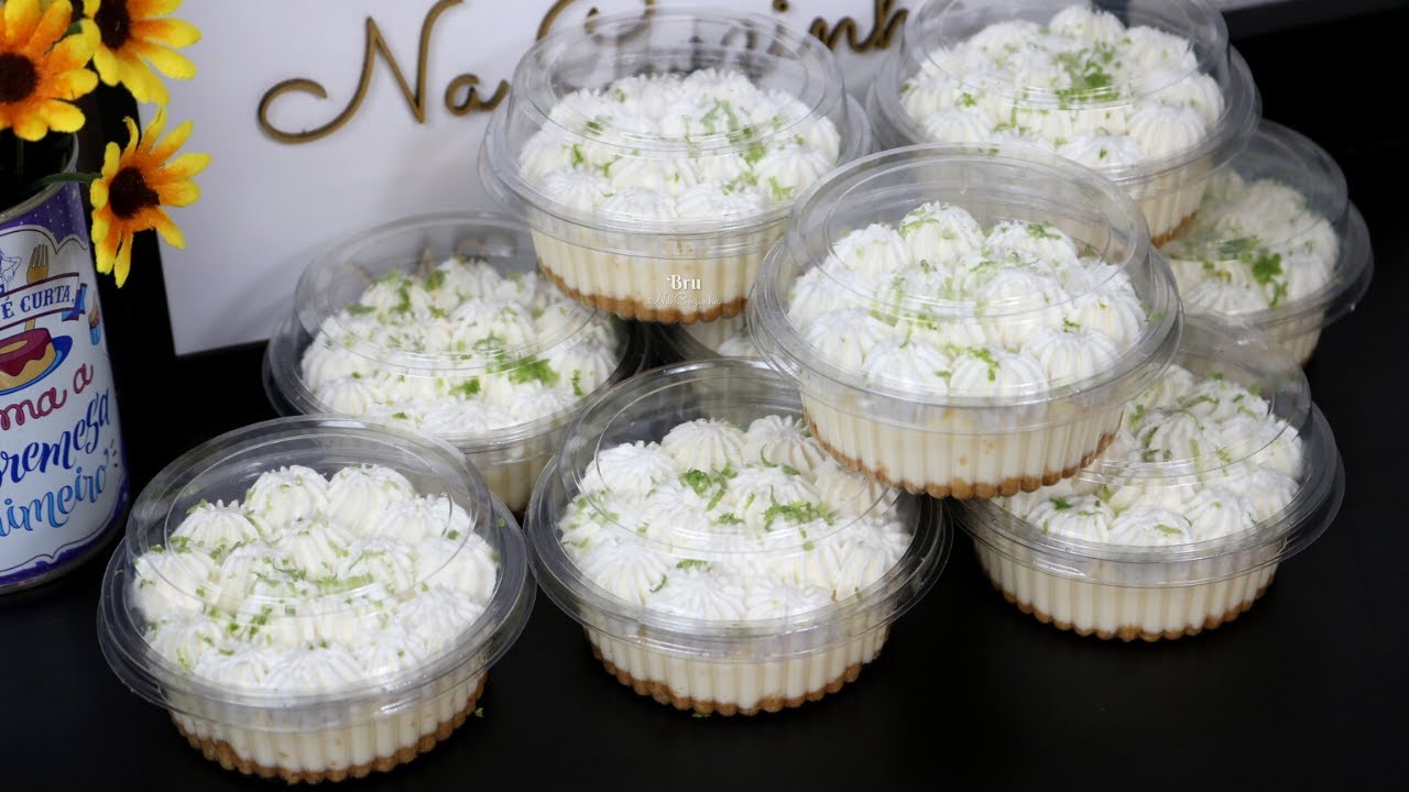 FAÇA E VENDA TORTA DE LIMÃO NO POTE LUCRE MUITO | Bru na Cozinha |