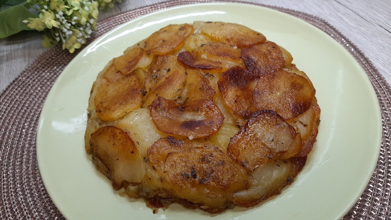Tortilla de patata sin huevo 😋- Receta fácil