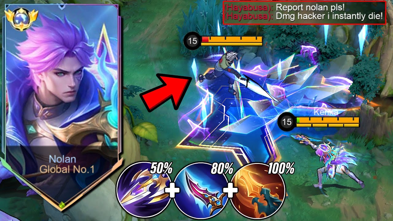 20 KILLS! 💀 THIS NOLAN ONE SHOT BUILD IS ACTUALLY BROKEN!! (Must abuse!) -Mobile legends