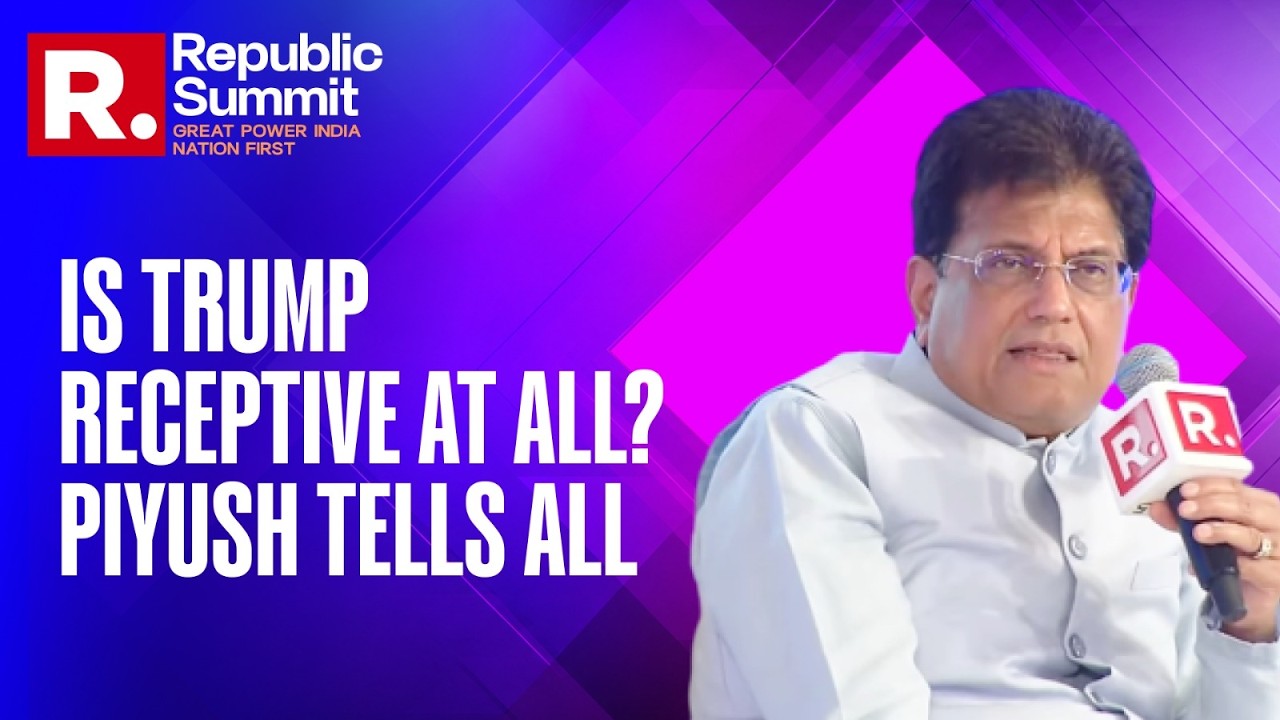 Republic Summit 2026: Is US Receptive To India's Position On Agricultural Security? | Piyush Goyal