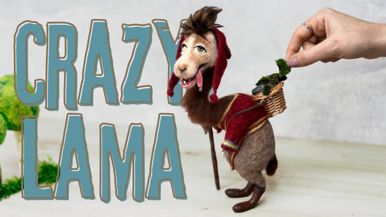DIY Felted Lama Puppet Tutorial | Handmade Crafting Fun! 🦙