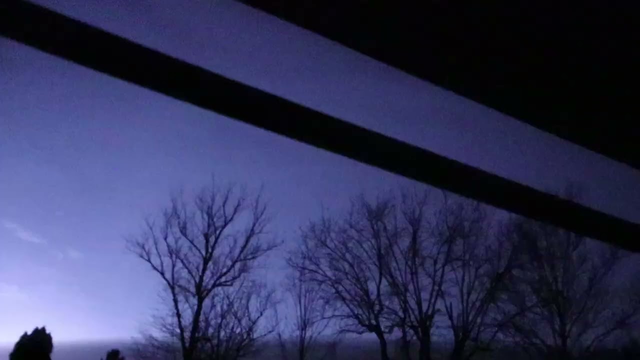 03-11-2026 Thunderstorms To The South + Some Lightning