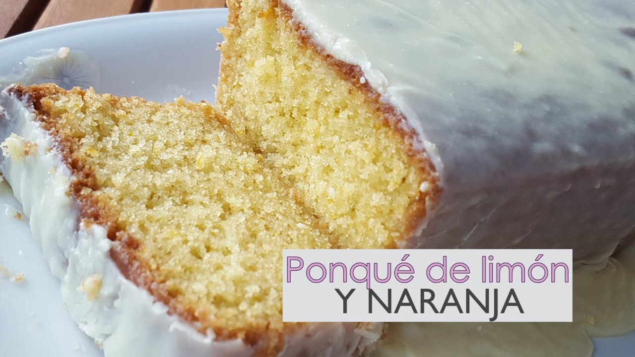 Ponqué fácil de limón y naranja - Casero - Receta paso a paso