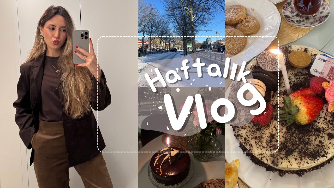 Weekly Vlog|Bu hafta ben doğdum! 🎂 Belçikada Kar, Yeni yaşım ve tüm güzellikler ❤️