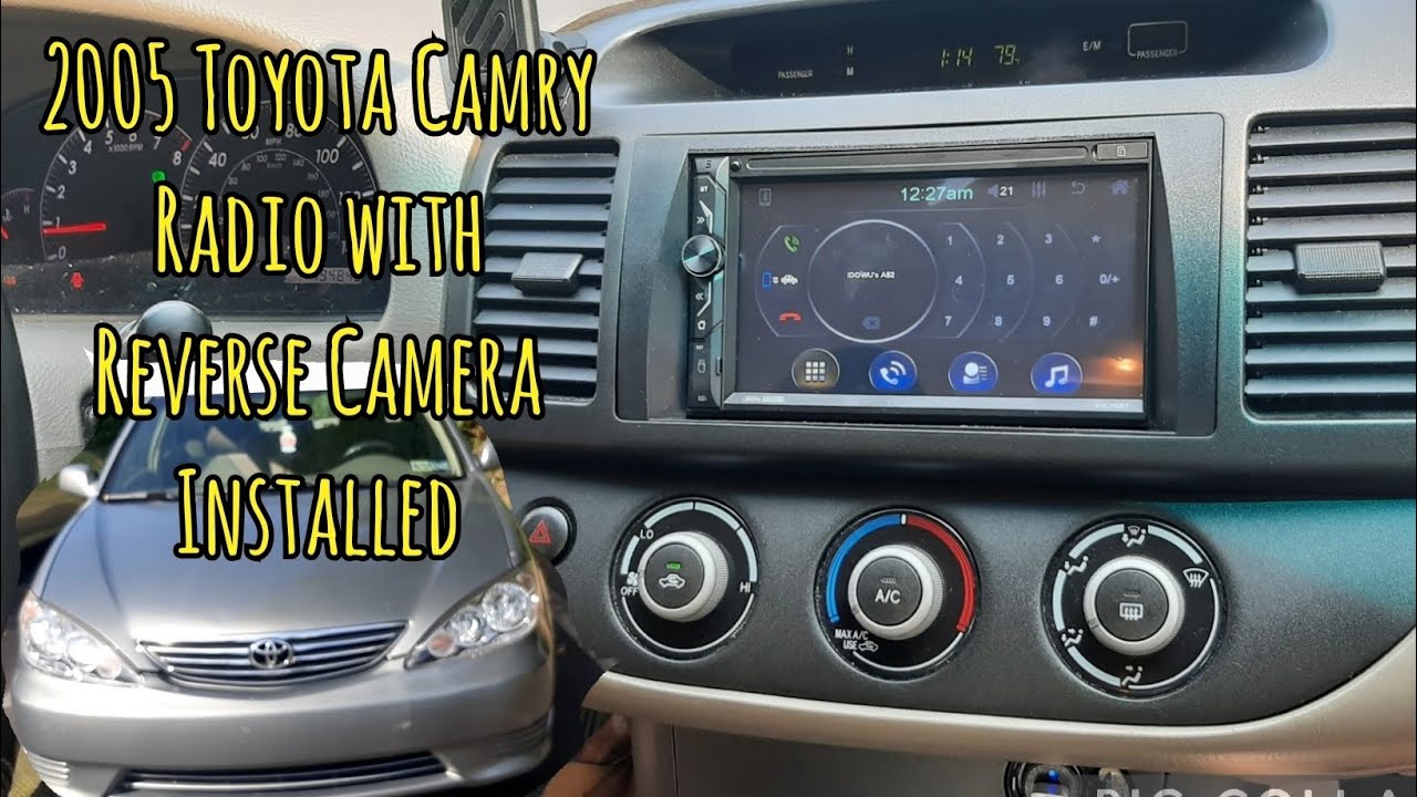 Магнитола Toyota Camry 2005 года с камерой заднего вида (2001-2006)