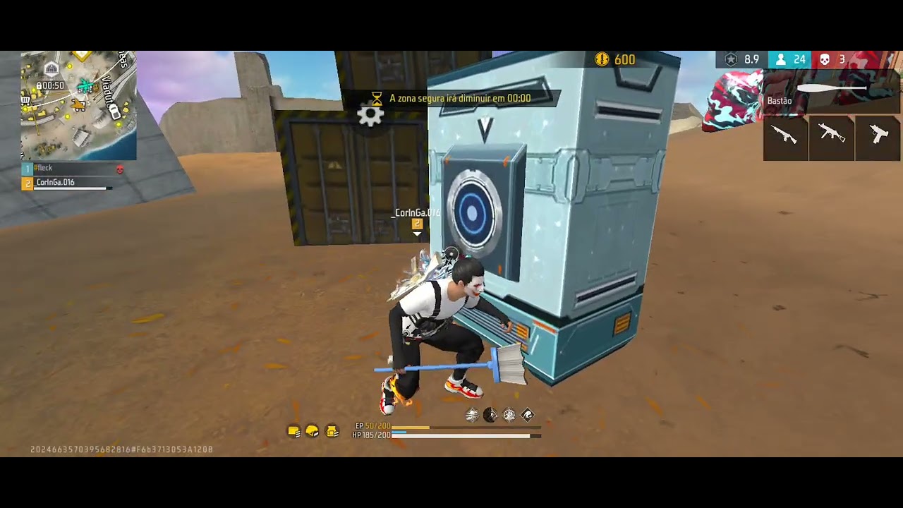Jogando BR free fire 