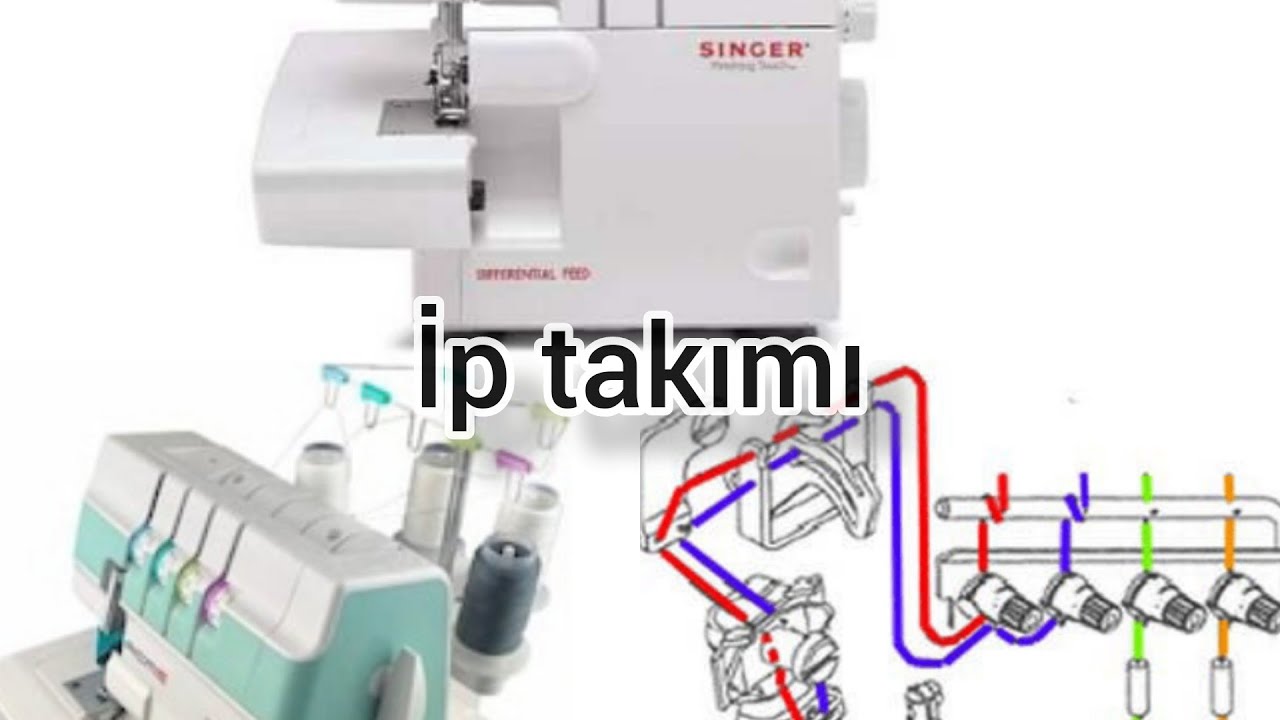 kiwi overlok makinası ip takma/kısa anlatım/detaylı anlatım/#singer#kiwioverlok#iptakma #fyp#keşfet
