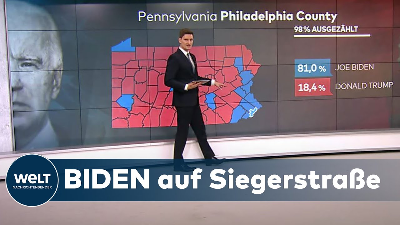 US-WAHL 2020: Die Siegchancen f&uuml;r Biden wachsen stetig an
