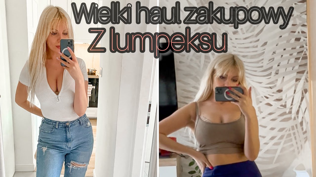 Haul zakupowy z lumpeksu! Wszystko po 5 zł! Try on haul, mierzenie ubrań. Marzec 2024