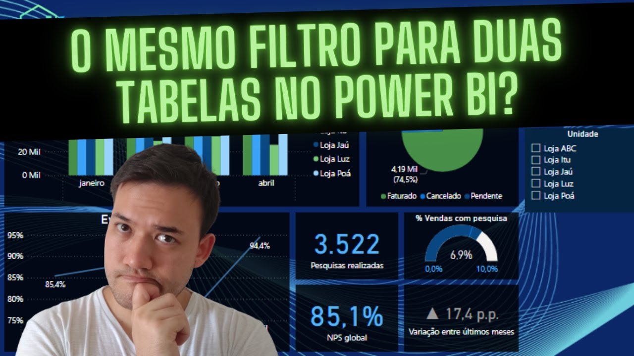 Filtrando mais de uma tabela no Power BI
