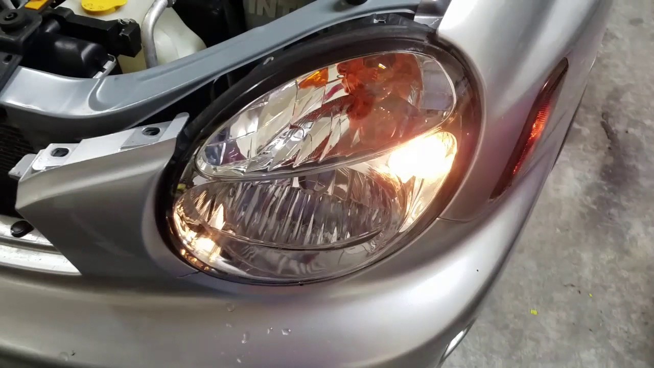 Project Bugeye WRX installing black housing headlights