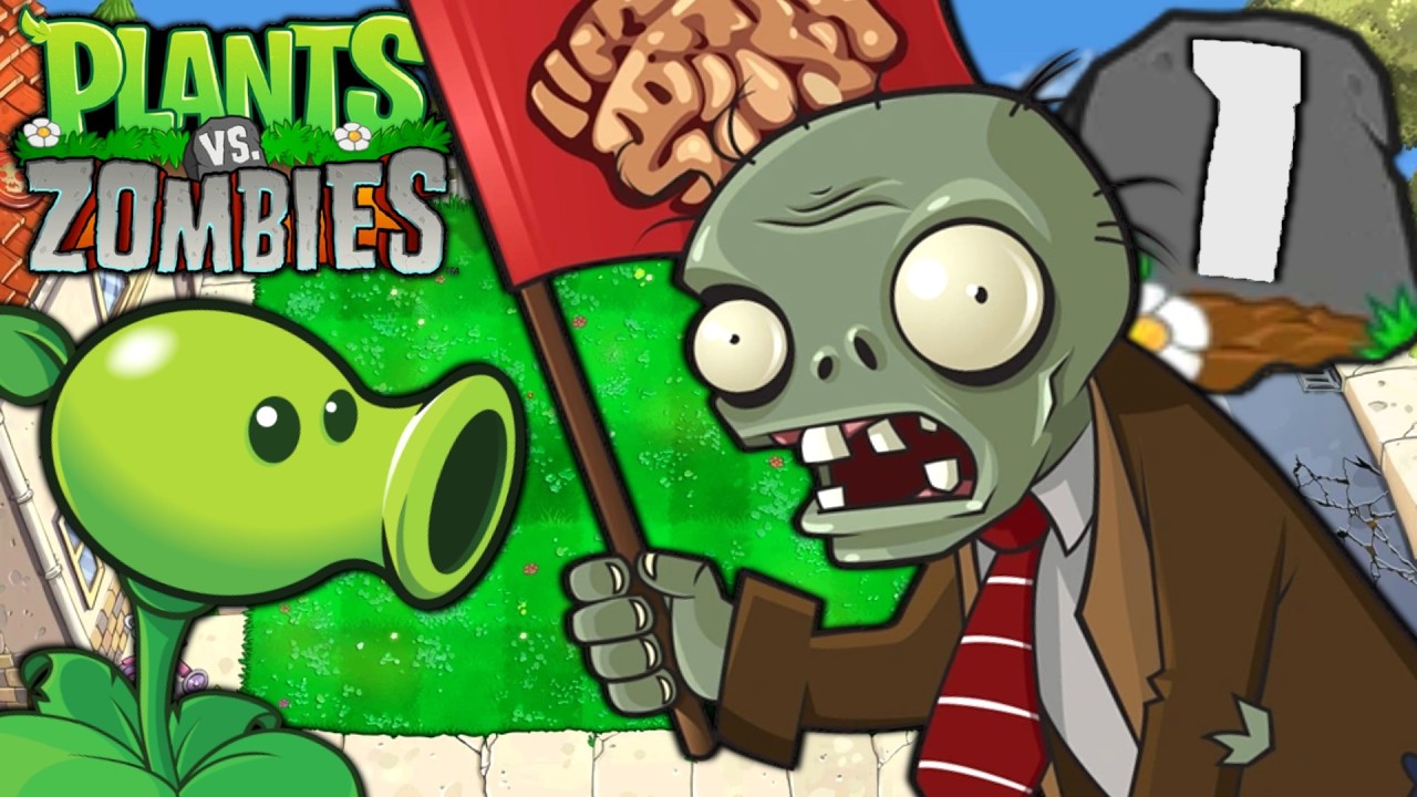 Protect the Lawn!- Plants vs. Zombies Part 1