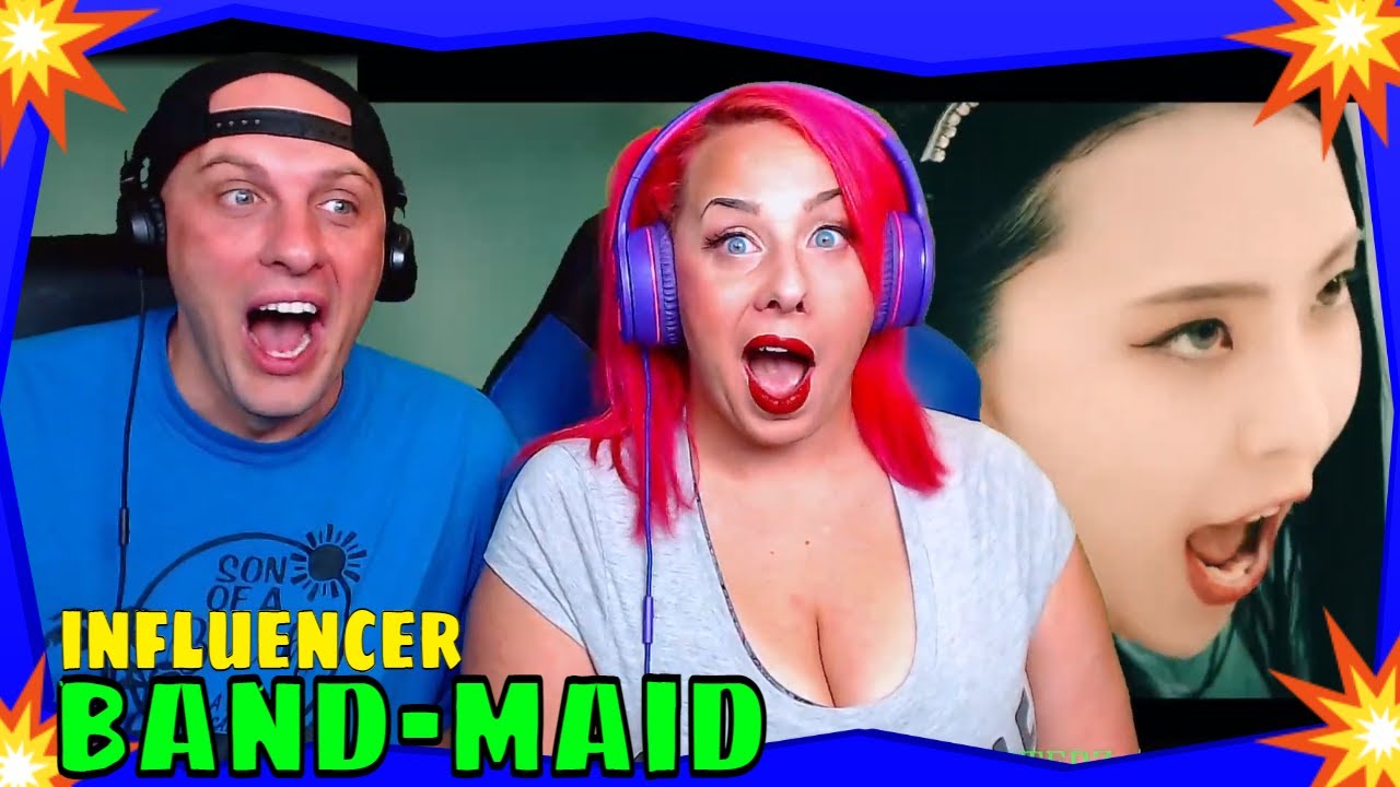 Reaction TO BAND-MAID / influencer (Official Music Video) THE WOLF HUNTERZ