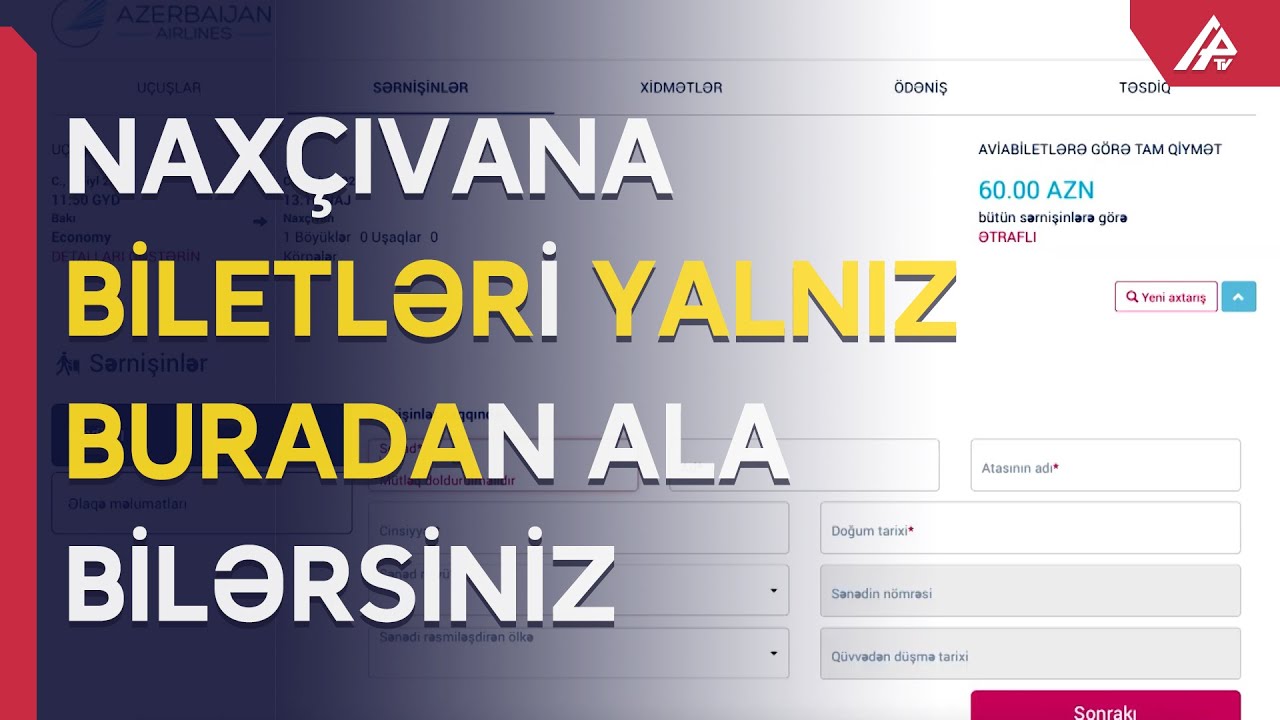 Naxçıvana bilet almaq asanlaşır – APA TV