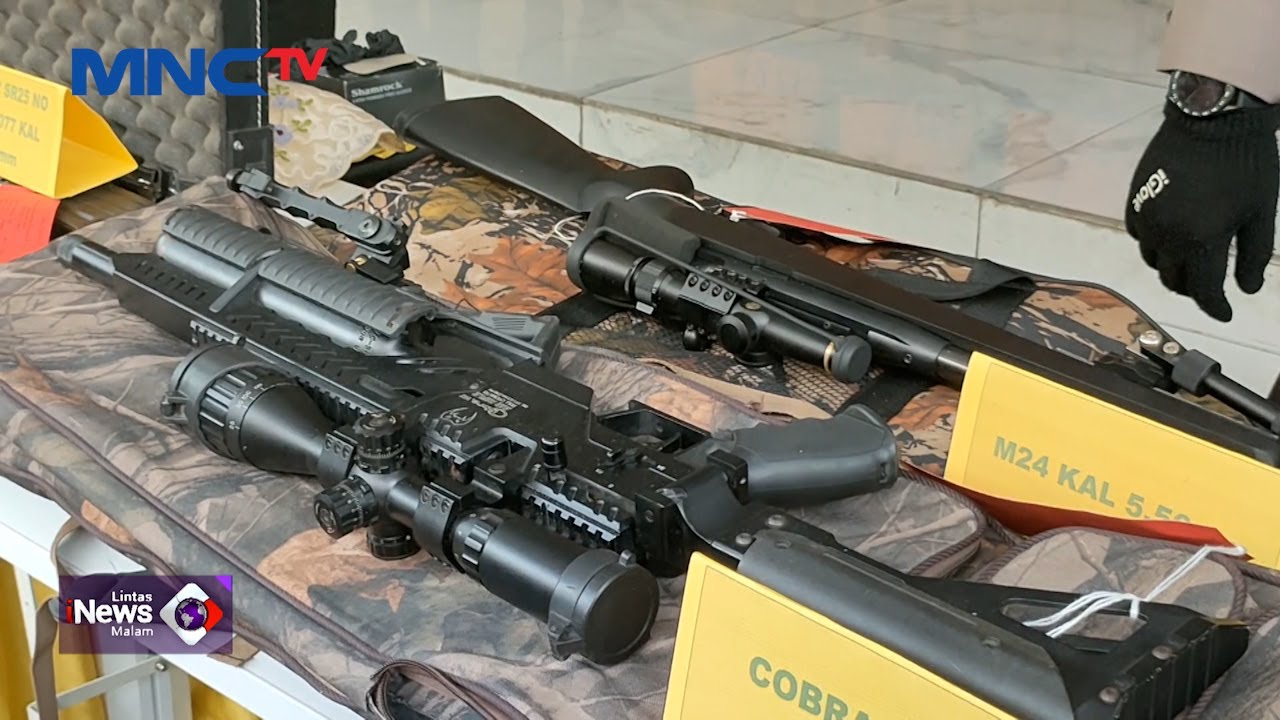 Polisi Tangkap Pelaku Penjualan Senpi Ilegal Ratusan Juta Rupiah, Sidoarjo #LintasiNewsMalam 24/02
