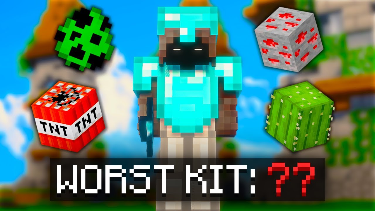 Playing with the WORST kits in SkyWars!