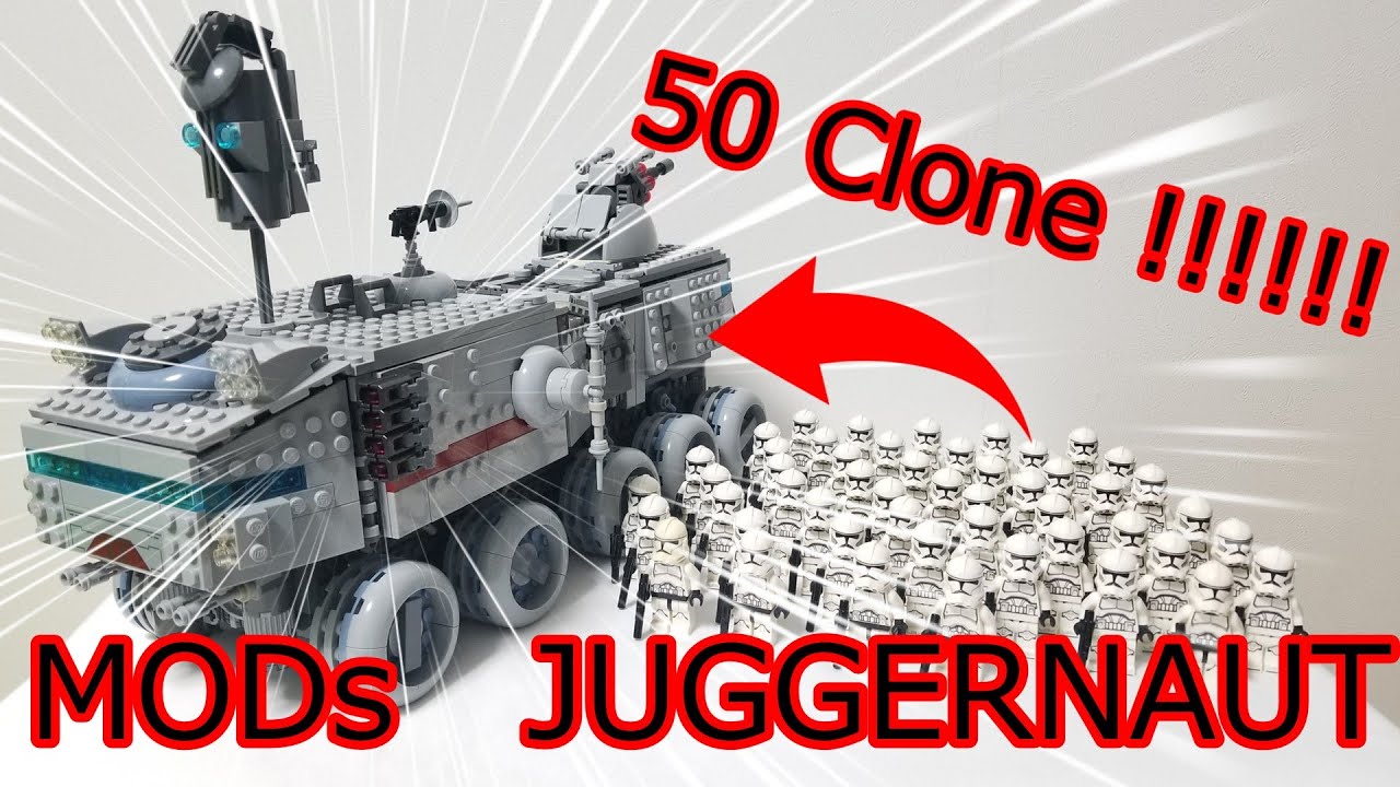 LEGO Star Wars 75413 Republic Juggernaut – Ultimate Clone Turbo Tank MOD with 54 Troopers!