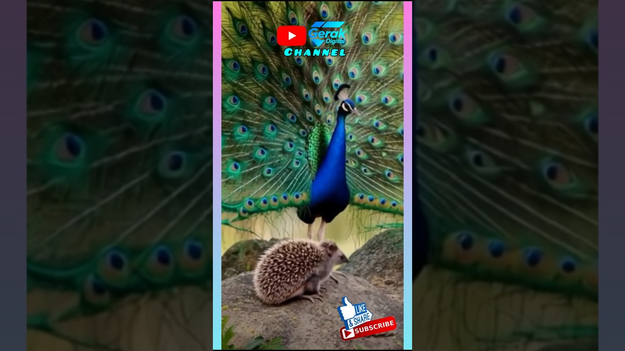 BEAUTIFUL..Detik-detik Merak Mengembangkan Ekor‼️