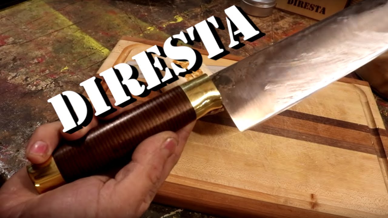 DiResta Leather Stack Knife Handle